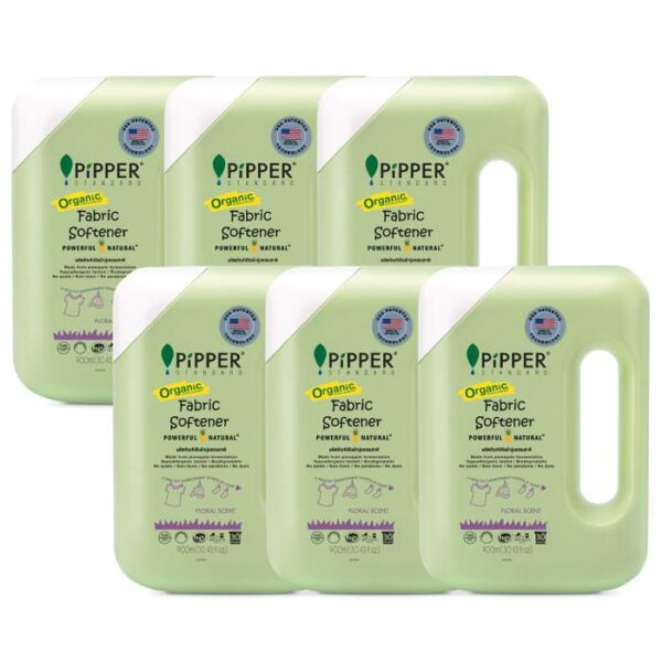 ผลิตภัณฑ์ปรับผ้านุ่มจากธรรมชาติ กลิ่นฟลอรัล 900 มล. x 6 ขวด